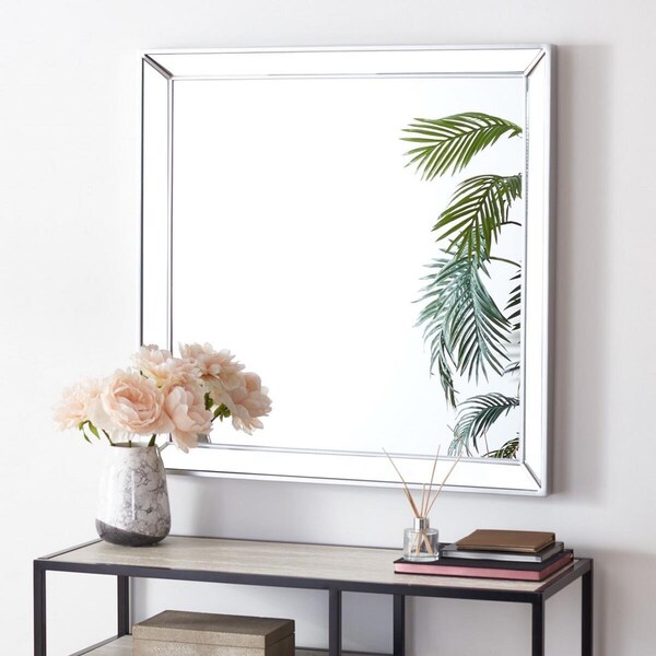 Safavieh 36 x 0.8 x 36 in. Presea Silver Mirror MRR2004C - main